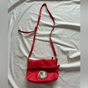 Spacious Bright Orange Crossbody Bag